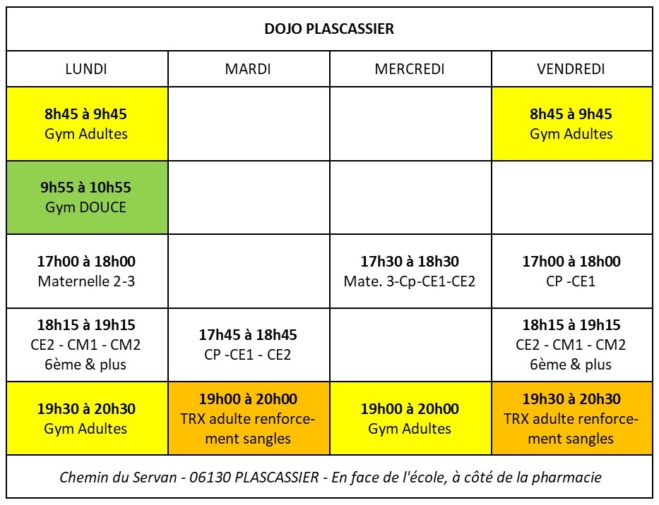 plascassier horaires